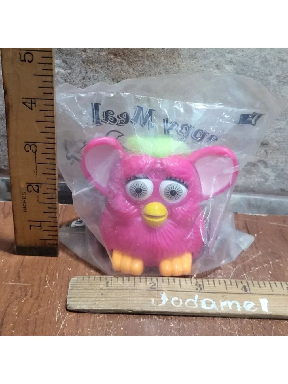 McDonalds Happy Meal Pink Green Furby Toy 1998 Sealed Original Plastic Packaging